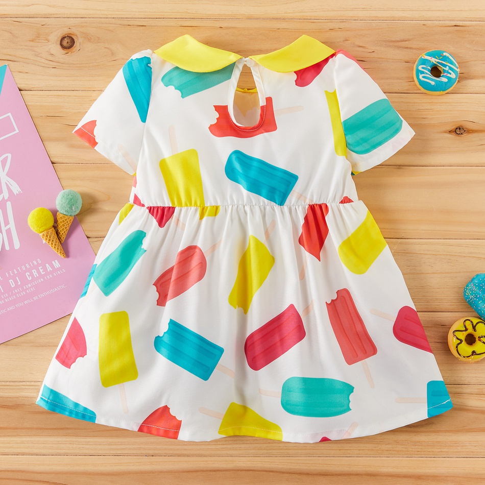 Baby Doll Collar Floral Dresses